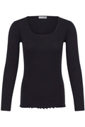 Fransa Hizamond 15 LS T Shirt Sort