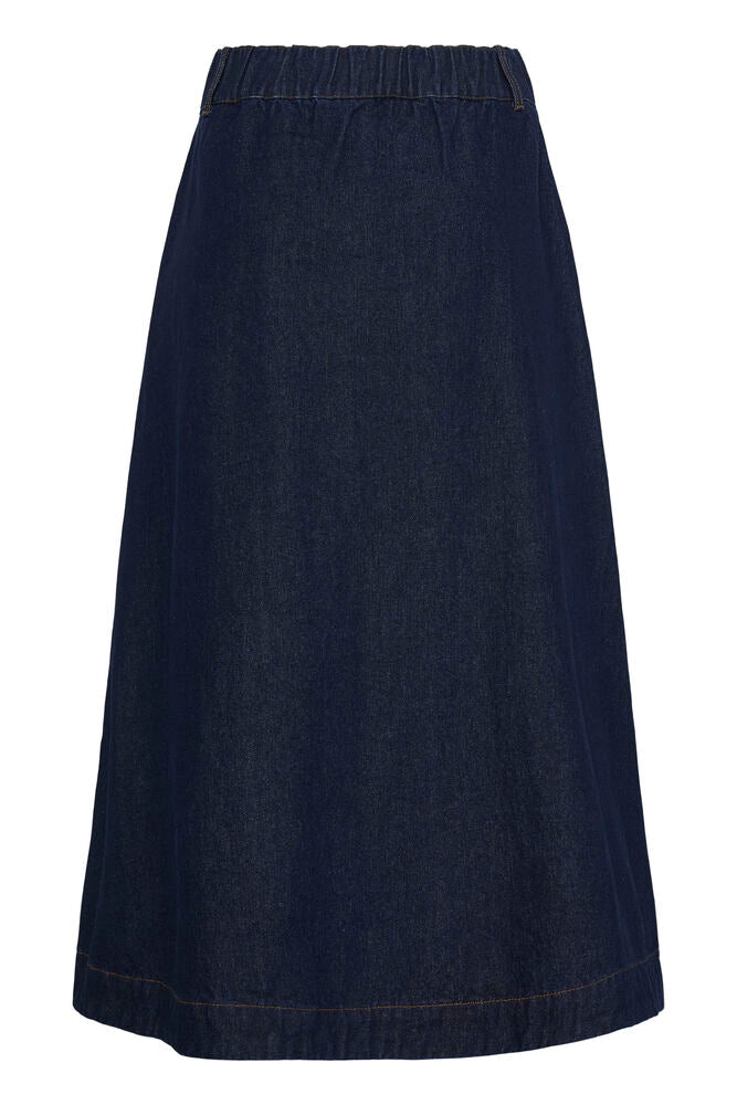 Fransa Leslie Nederdel Mørke Blå Denim
