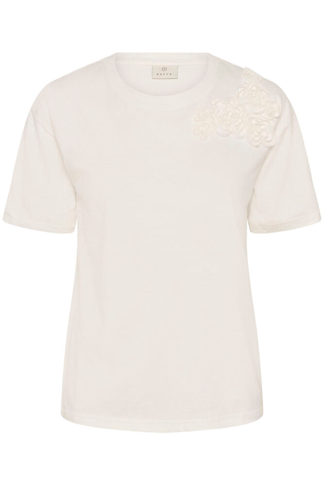 KAFFE Rosie T Shirt Chalk Hvid