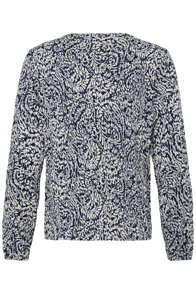 Fransa Amy Bluse Aura Bloom Blå
