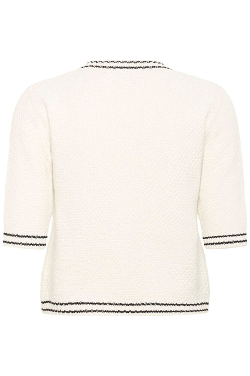 KAFFE Coco Cardigan Strik Chalk Hvid