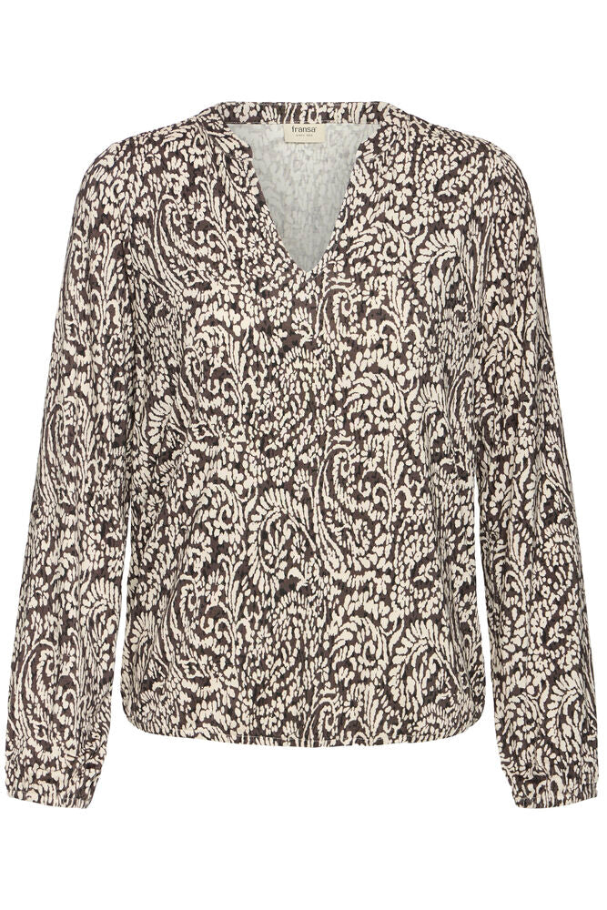 Fransa Amy Bluse Aura Bloom Brun