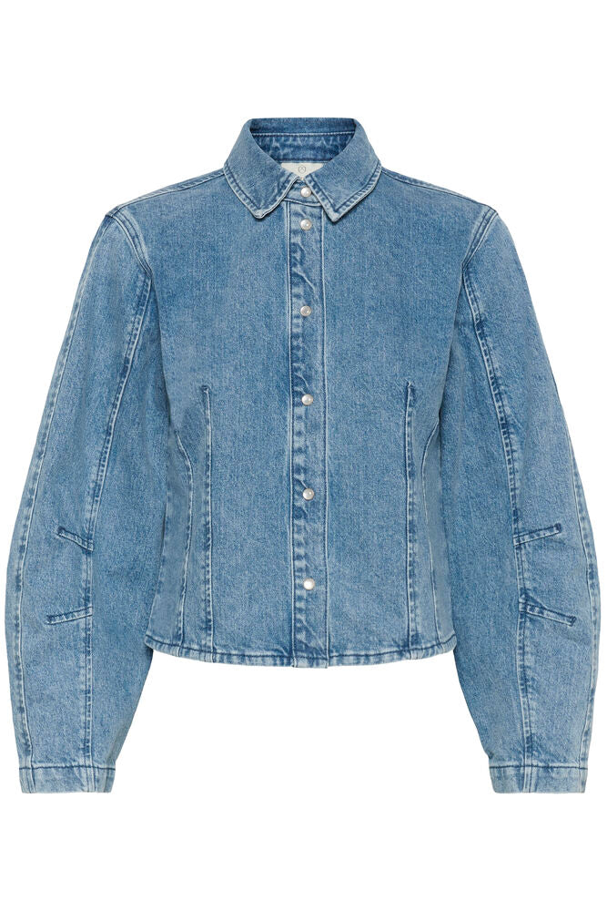 KAFFE Vallis Skjorte Blue Wash Denim