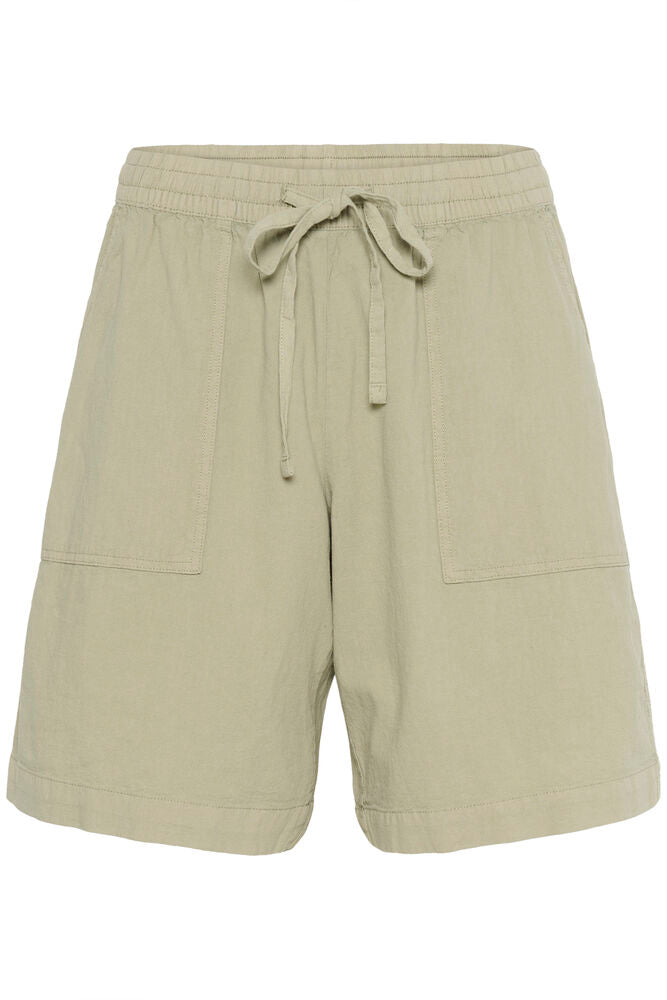 KAFFE Naya Liah Shorts Seagrass Grøn