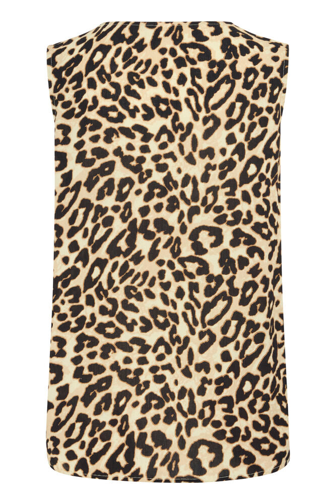 Fransa Ease Top Leopard Brun