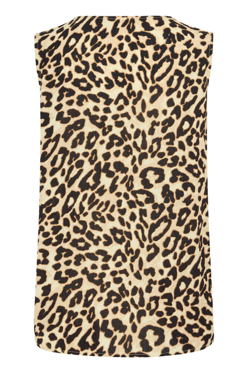 Fransa Ease Top Leopard Brun