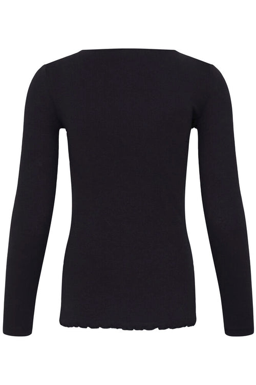 Fransa Hizamond 15 LS T Shirt Sort