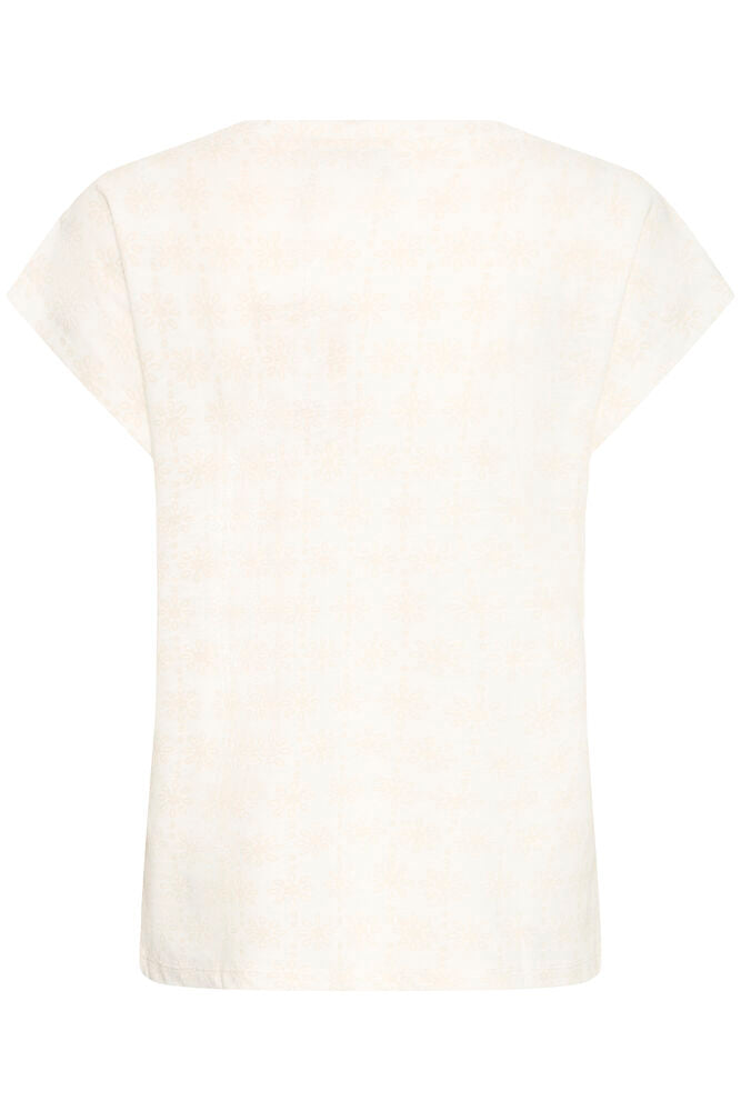 Fransa Sania T Shirt Blanc Art Hvid