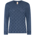 Skovhuus Tanja Strik Pullover Structured Indigo Blå