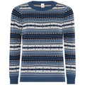 Skovhuus Ingegard Strik Pullover Multi Jaquard Jeans Blå