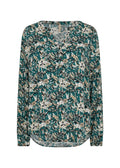 Soyaconcept Tarita 2 Bluse Blomstret Mørke Grøn