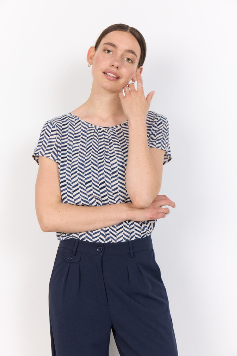 SoyaConcept Selia 1 Bluse Navy Blå