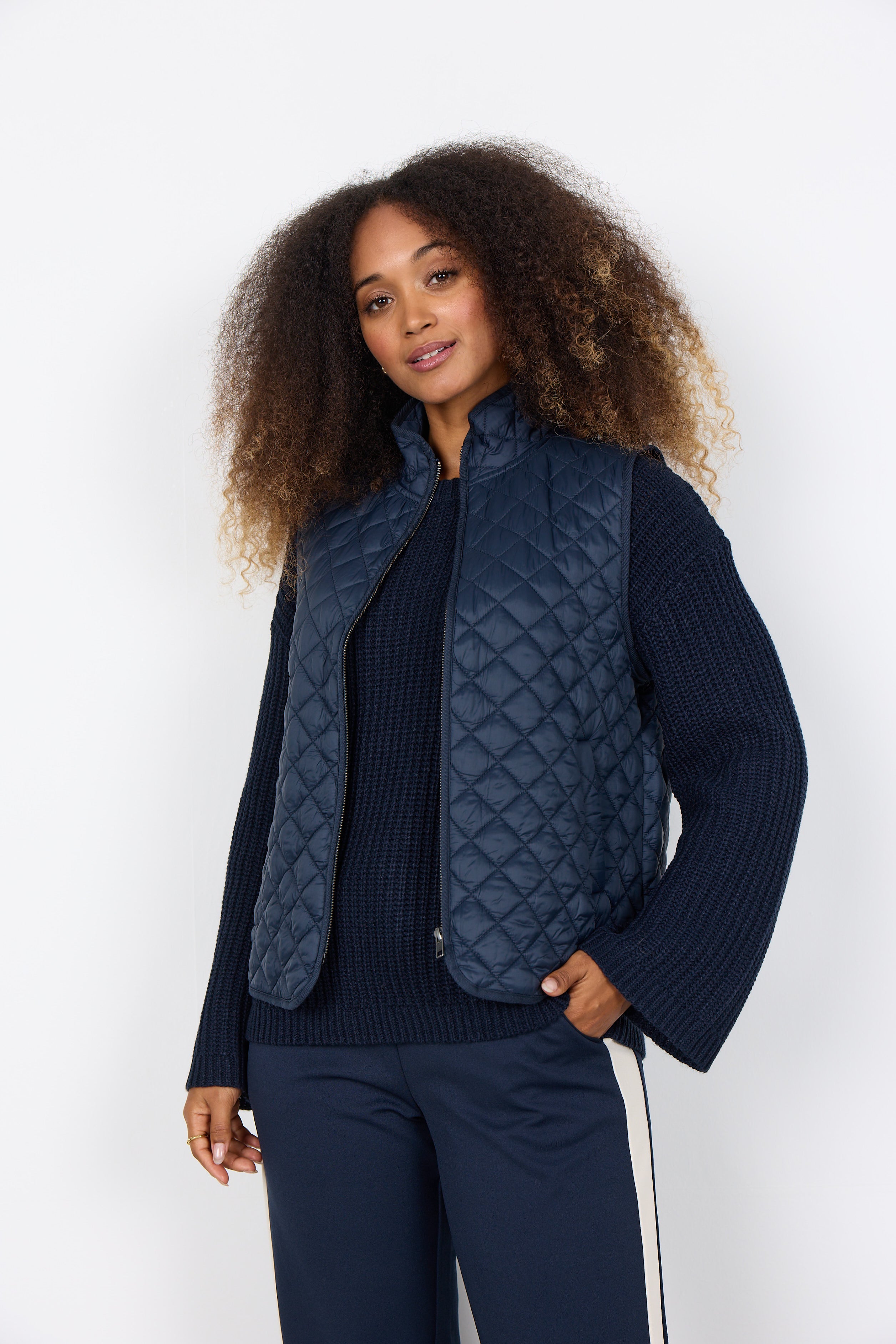 SoyaConcept Benete 1 Vest Navy Blå