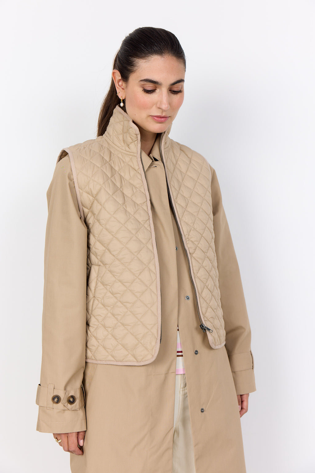 SoyaConcept Benete 1 Vest Camel Brun