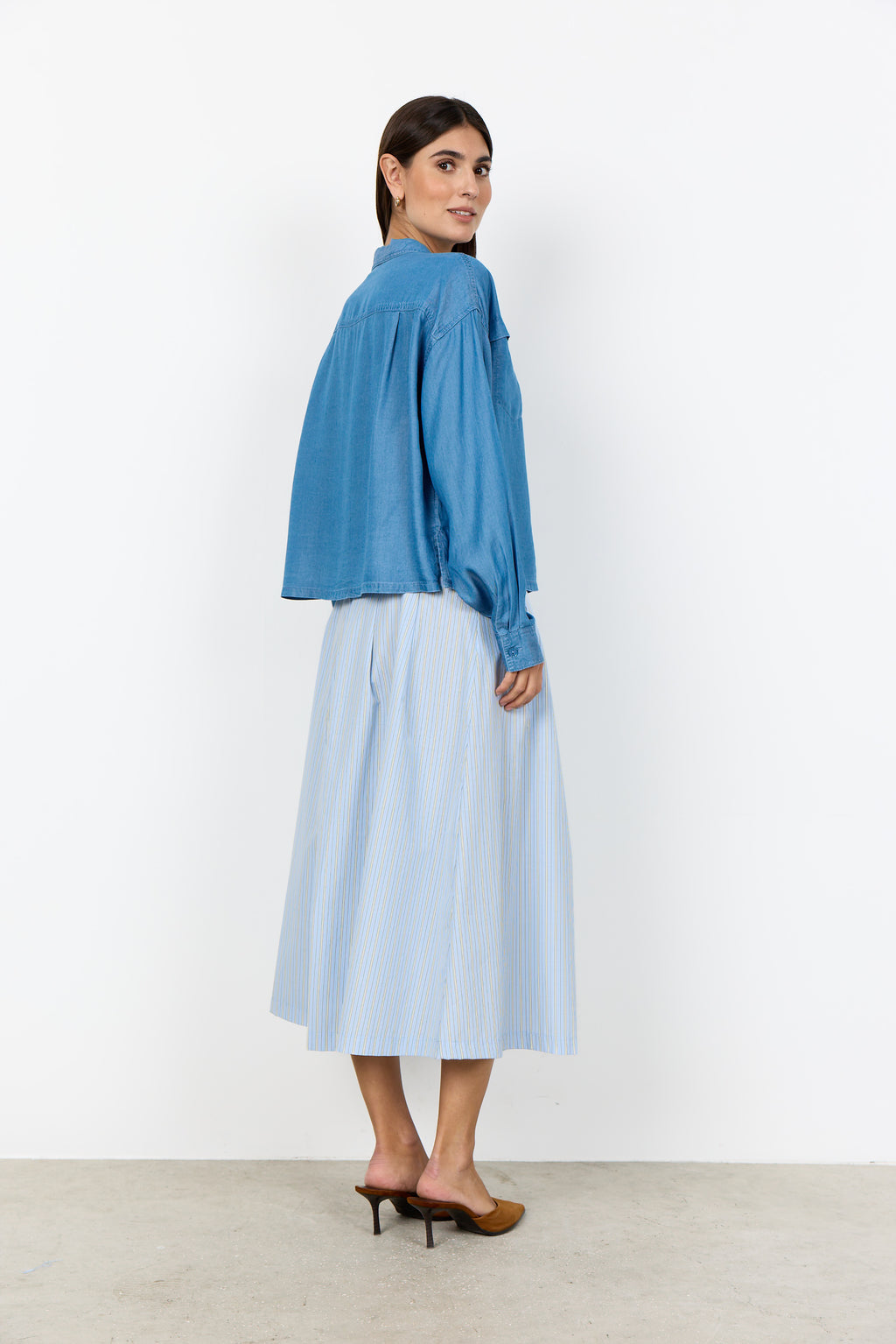 SoyaConcept Liv 60 Skjorte Lyseblå