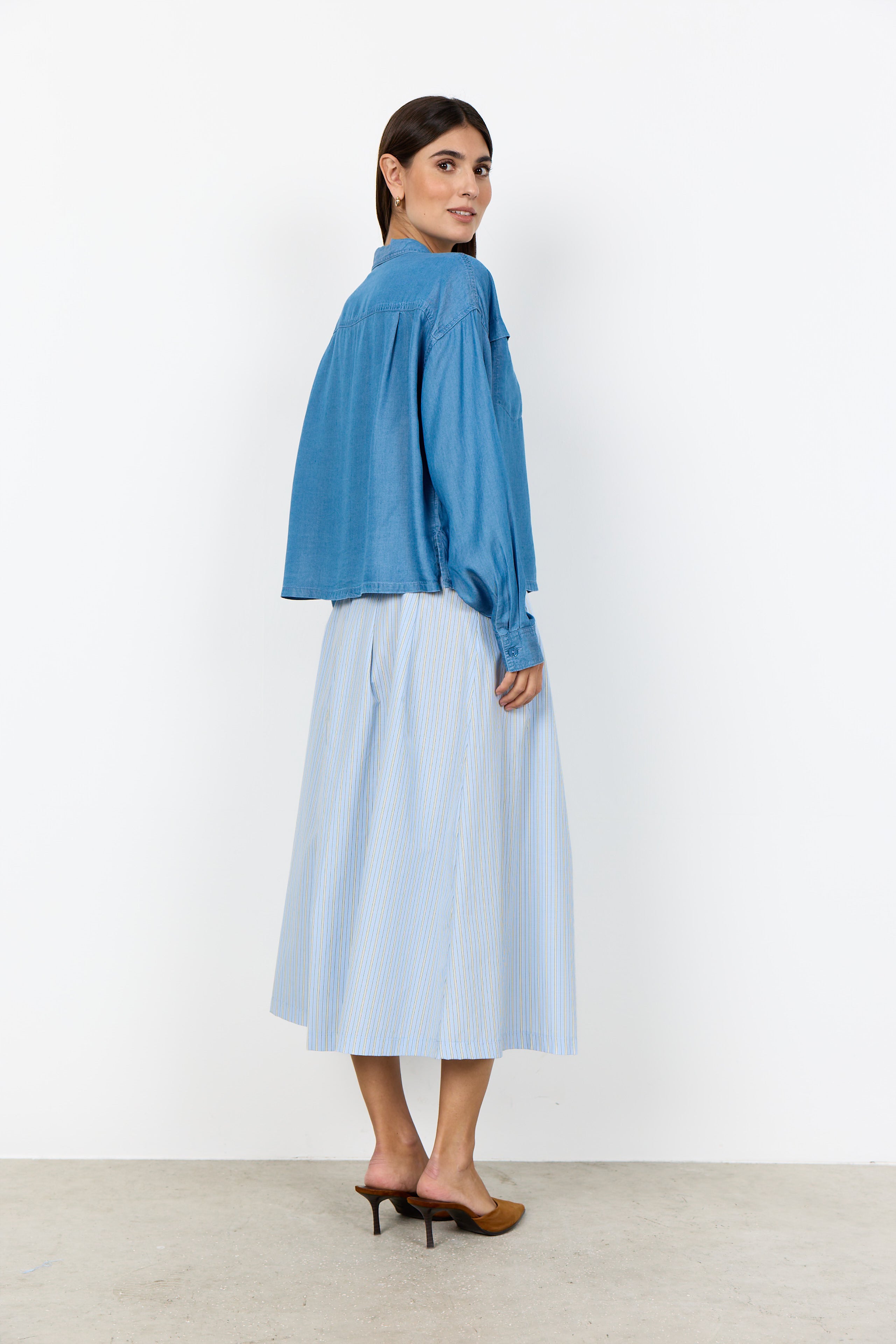 SoyaConcept Liv 60 Skjorte Lyseblå