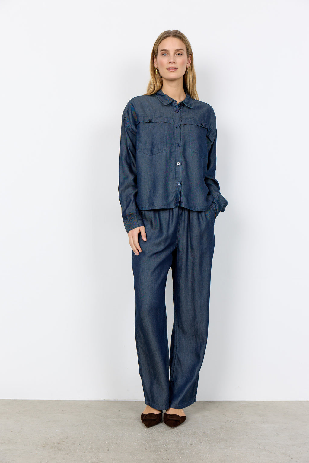 SoyaConcept Liv 60 Skjorte Mørkeblå