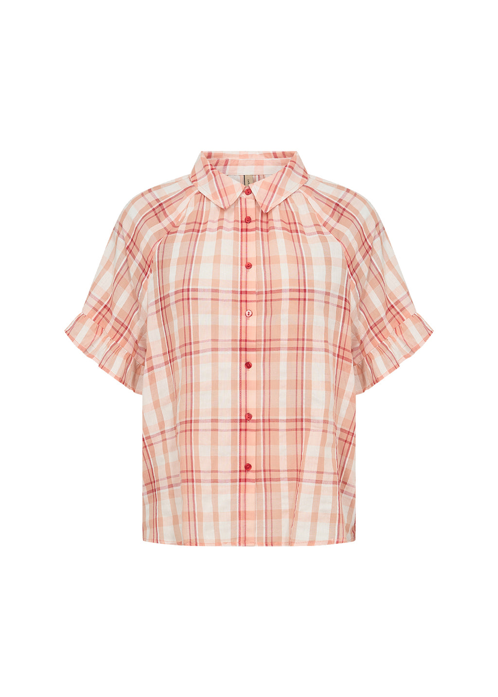 SoyaConcept Farus 1 Skjorte Ternet Salmon Rosa