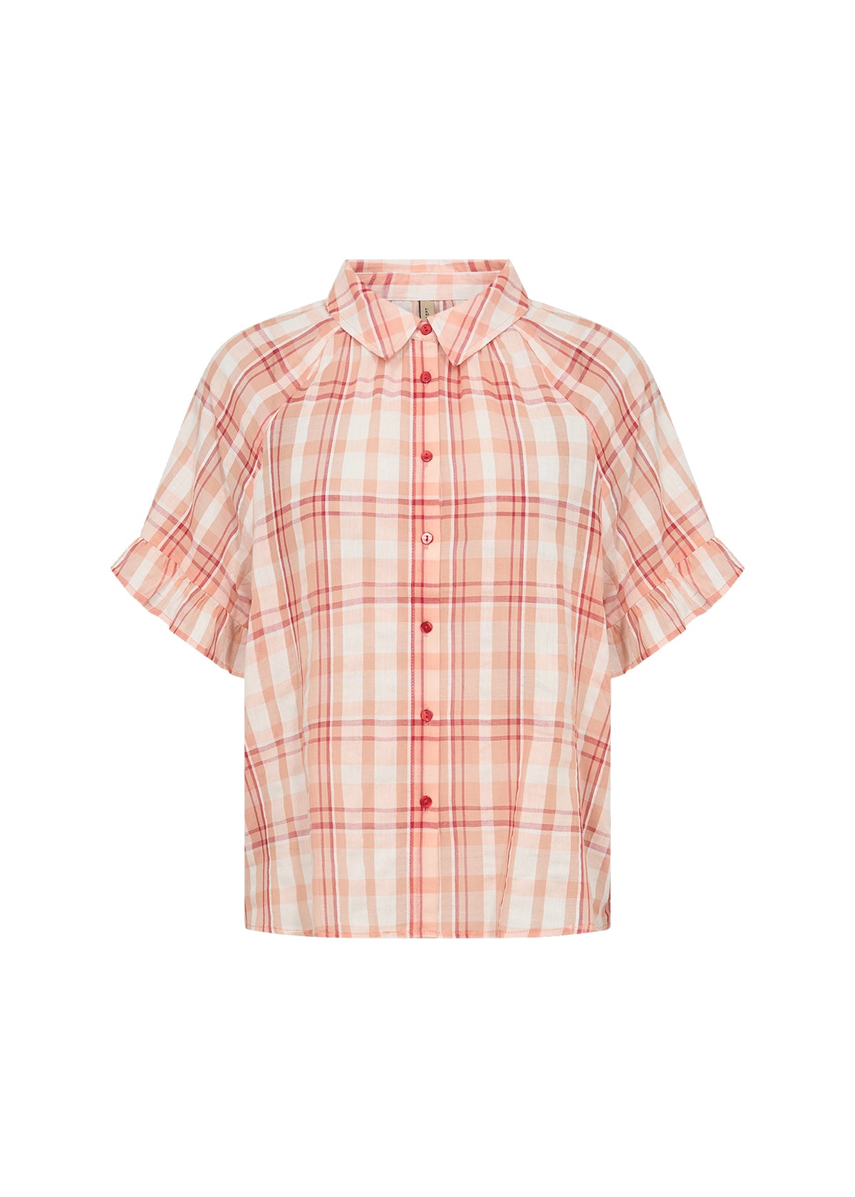 SoyaConcept Farus 1 Skjorte Ternet Salmon Rosa