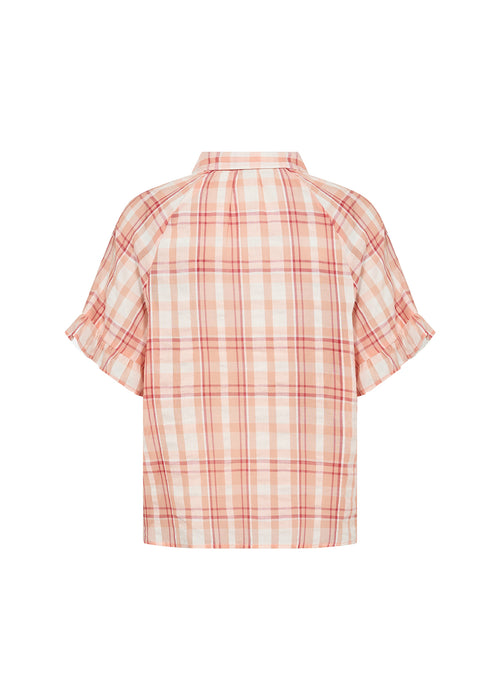 SoyaConcept Farus 1 Skjorte Ternet Salmon Rosa