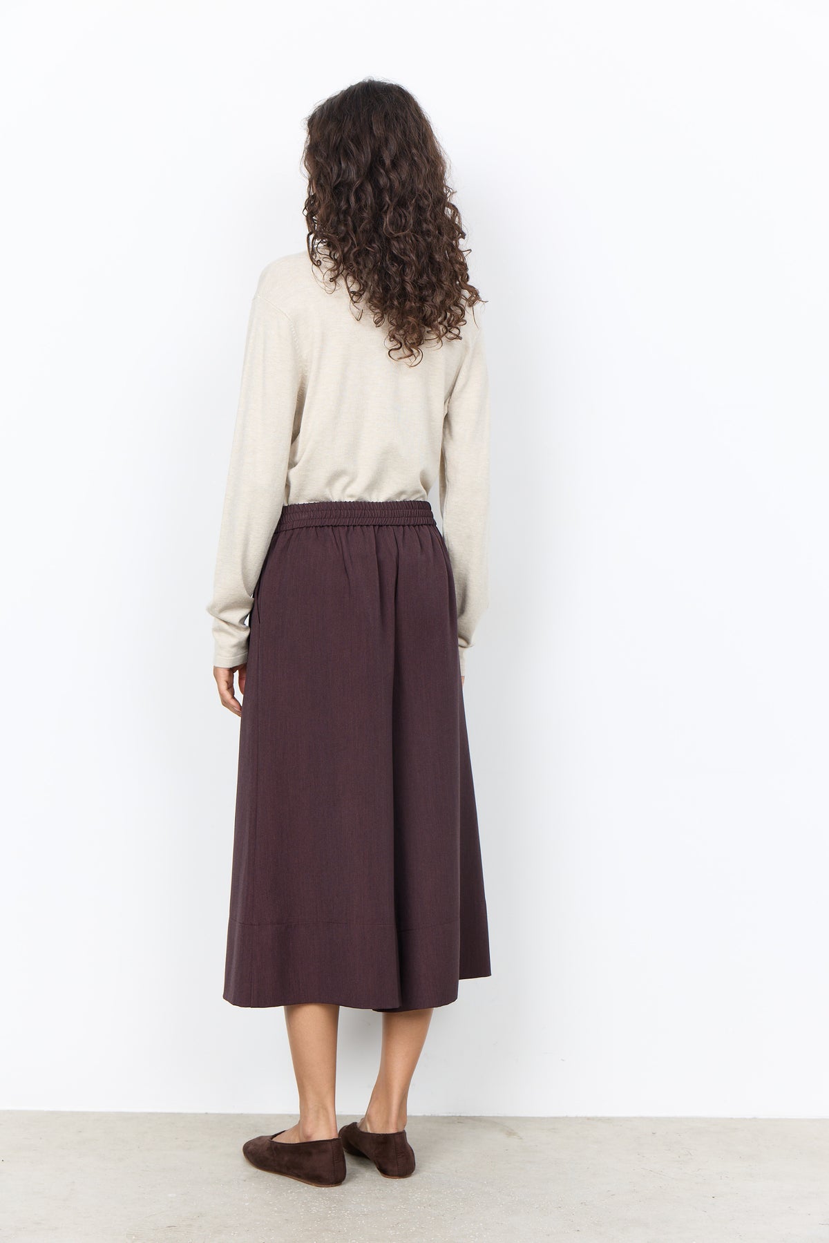 SoyaConcept Ann 3 Shorts Mørk Blomme