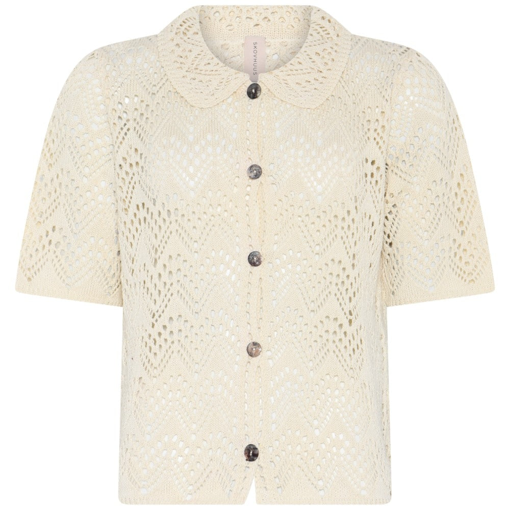 Skovhuus Cardigan Kortærmet Cream