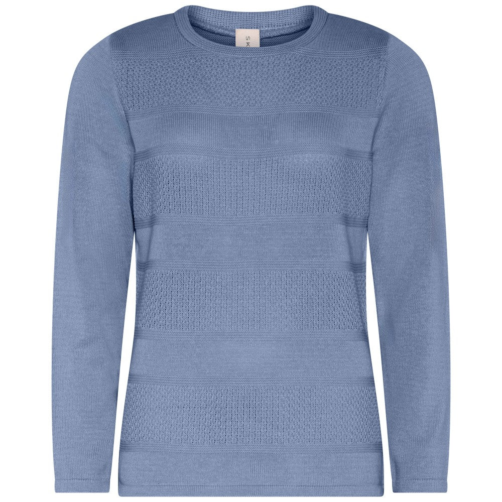 Skovhuus Bluse Langærmet Peal Blå