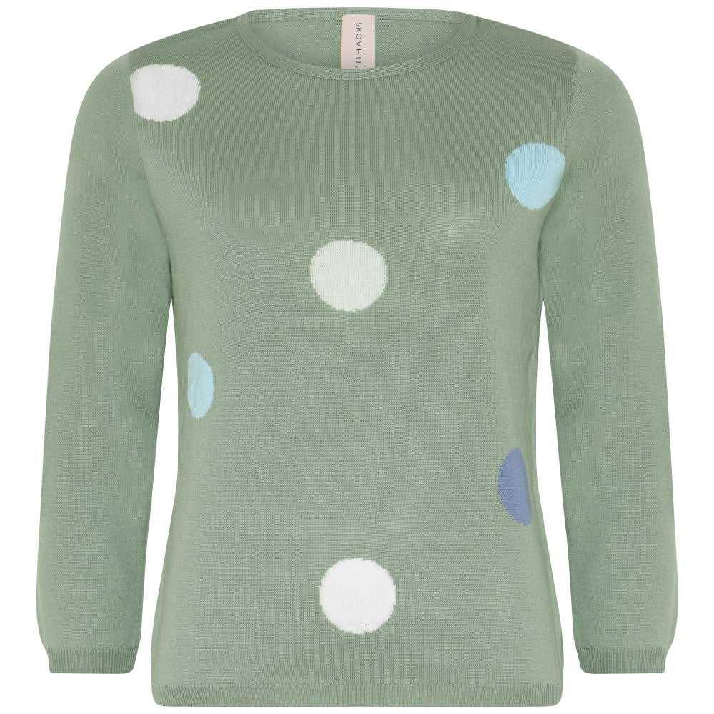 Skovhuus T-shirt Prikker Fennel Grøn