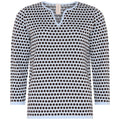 Skovhuus Pullover Colour Prikket Pale Blå