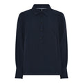 Soulmate Carmen Bluse Mørk Navy Blå