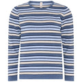 Skovhuus Pullover Structured Jaquard Blå Melange