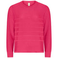 Skovhuus Pullover Structure Stribet Pretty Pink