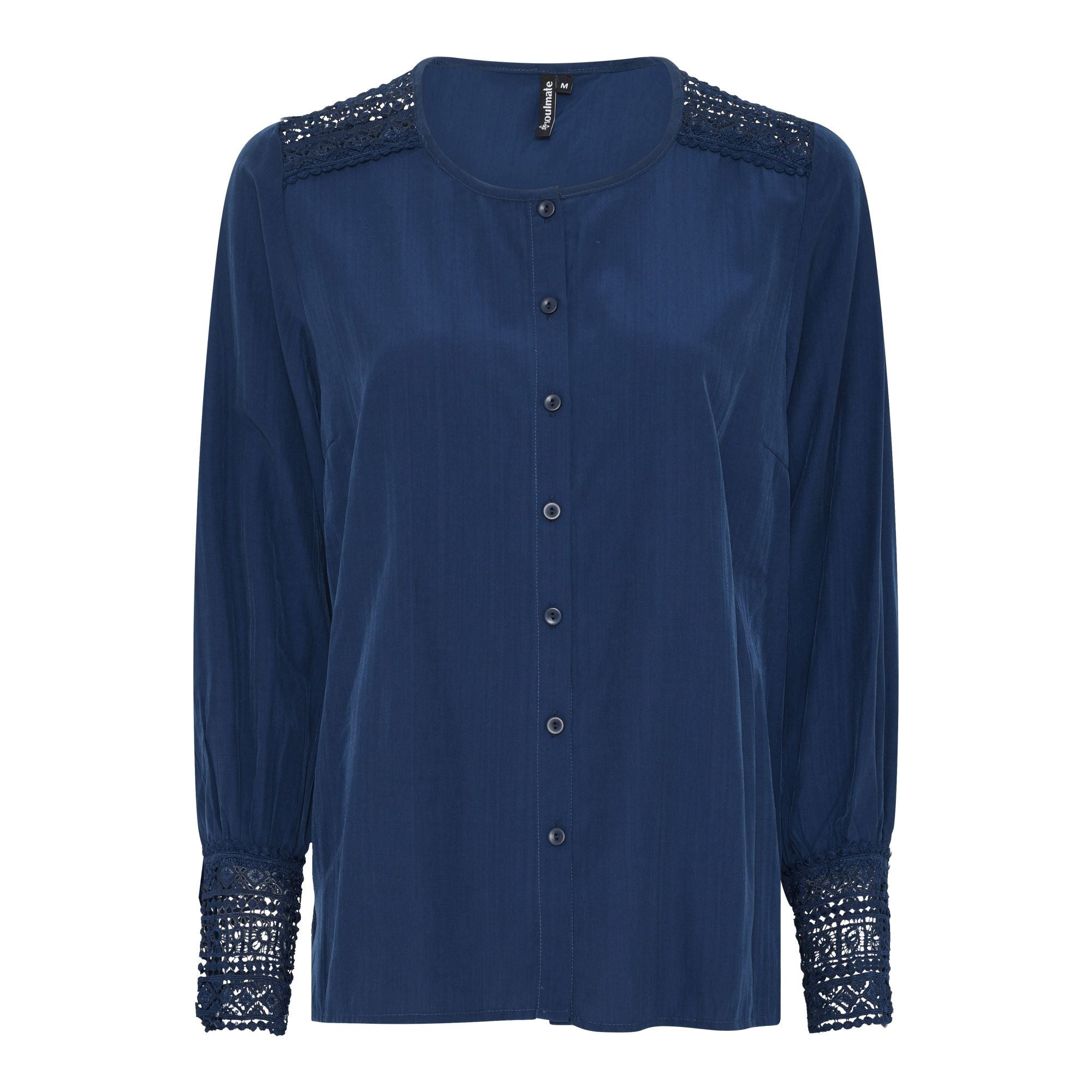 Soulmate Britney Bluse Dark Navy Blå
