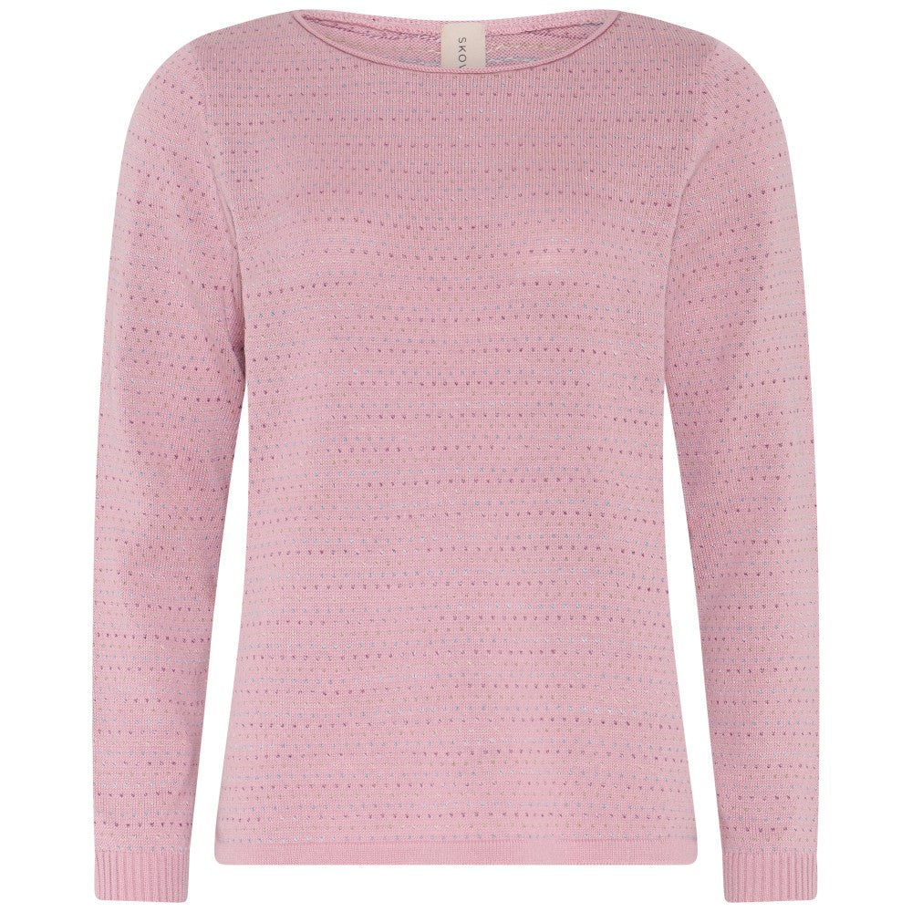 Skovhuus Bluse Rund Hals Geranium Pink