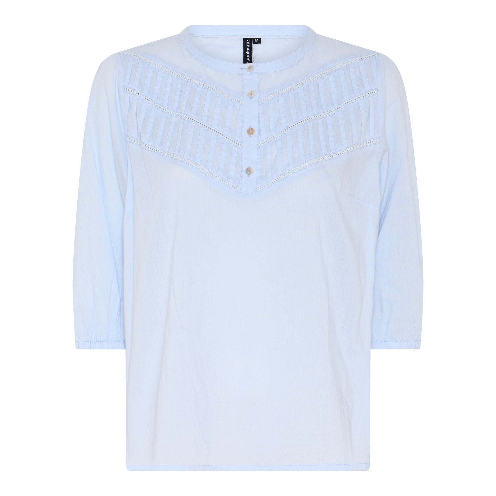 Soulmate Misilla 3 Bluse Lys Blå