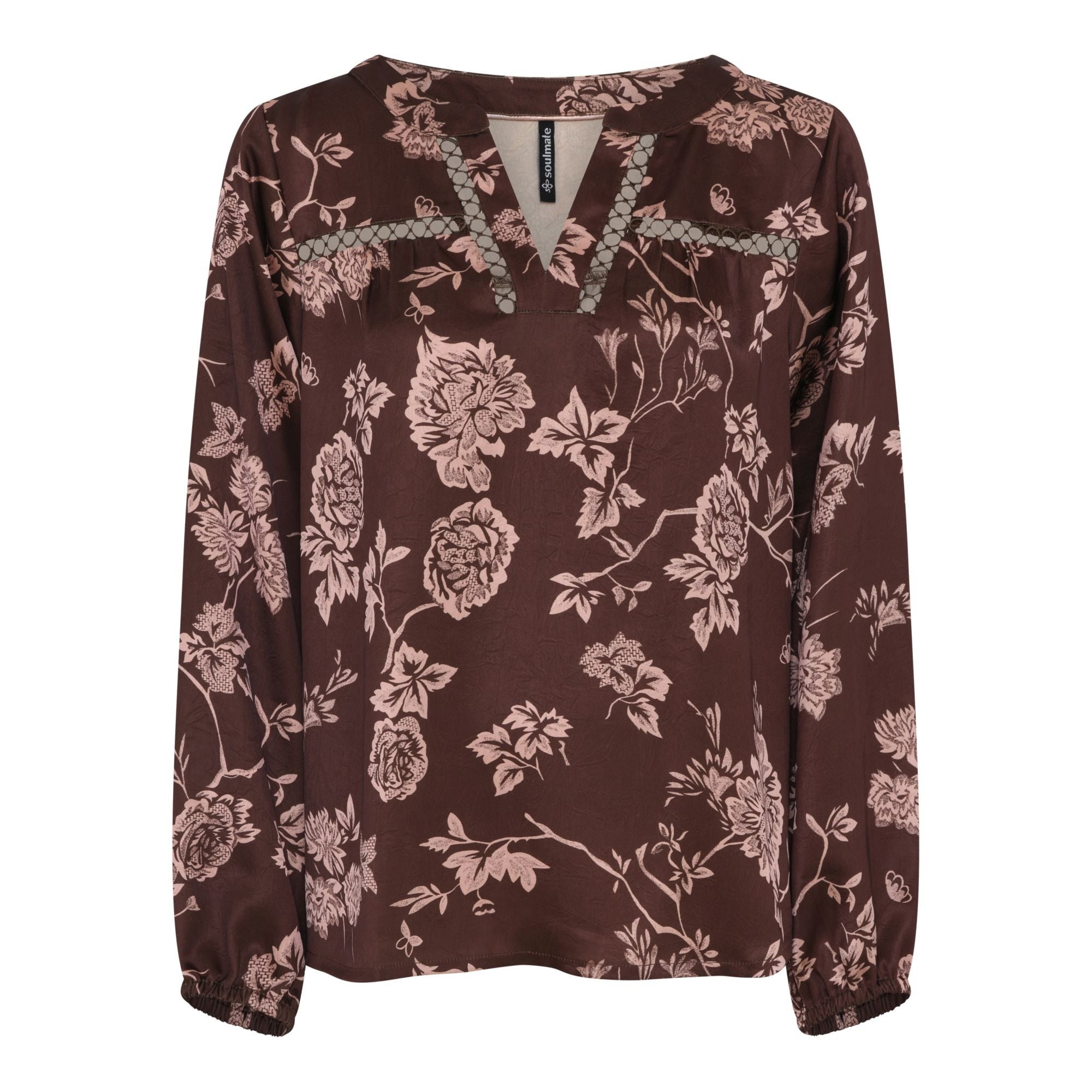 Soulmate Kencie 1 Bluse Dark Wine