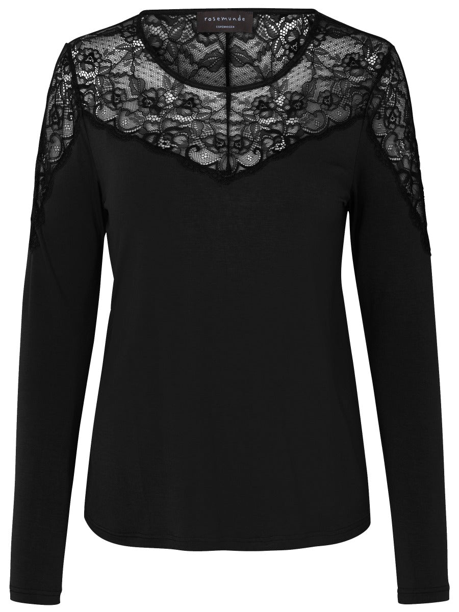 Rosemunde Copenhagen T-Shirt LS Sort 4881