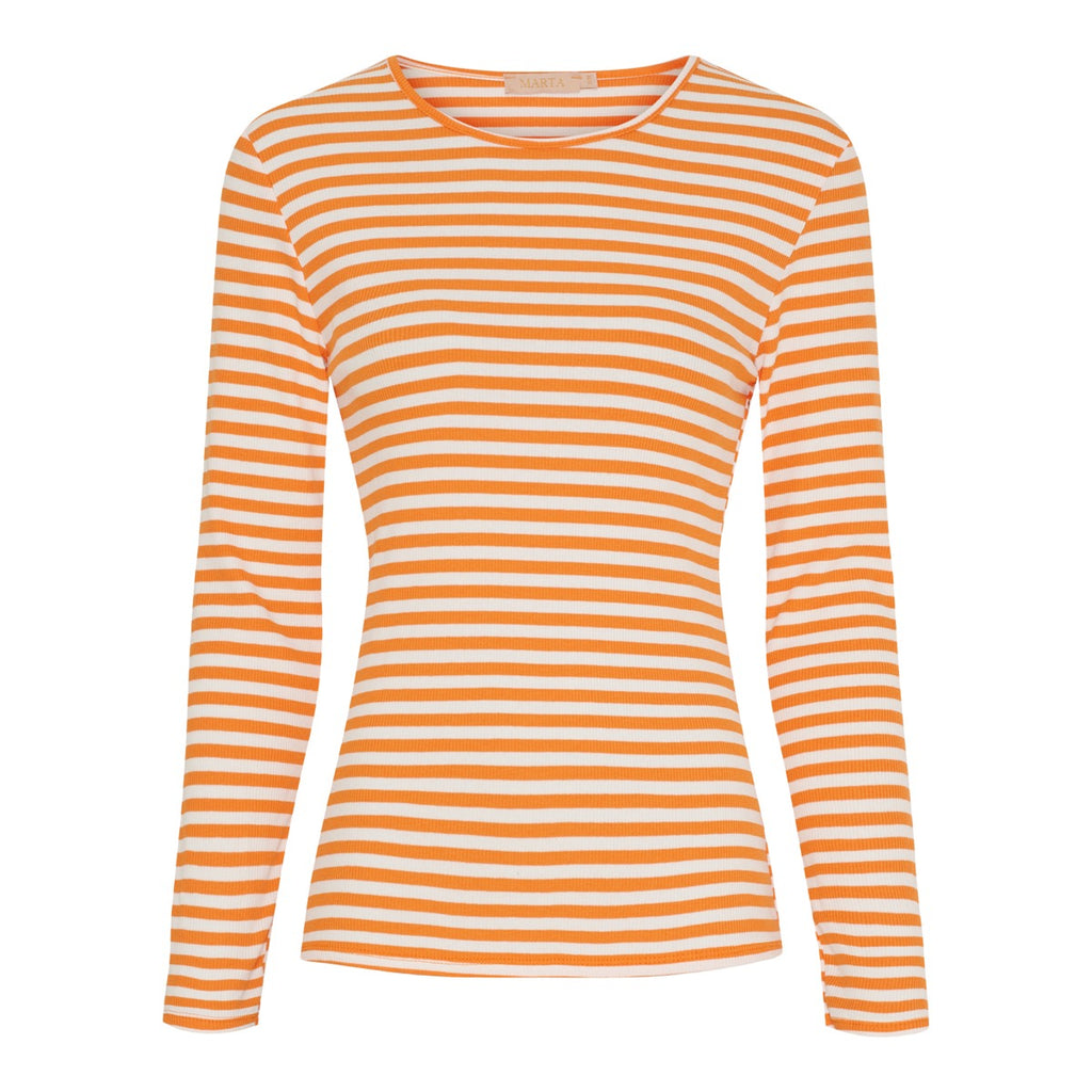 Marta Du Chateau Josiane LS T-Shirt Arancio Orange
