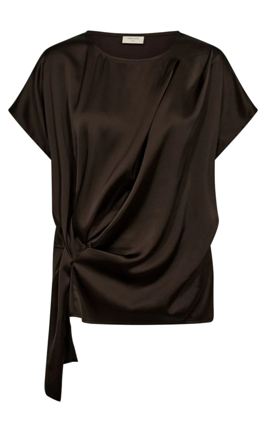 Freequent Dova Bluse Mole Brun