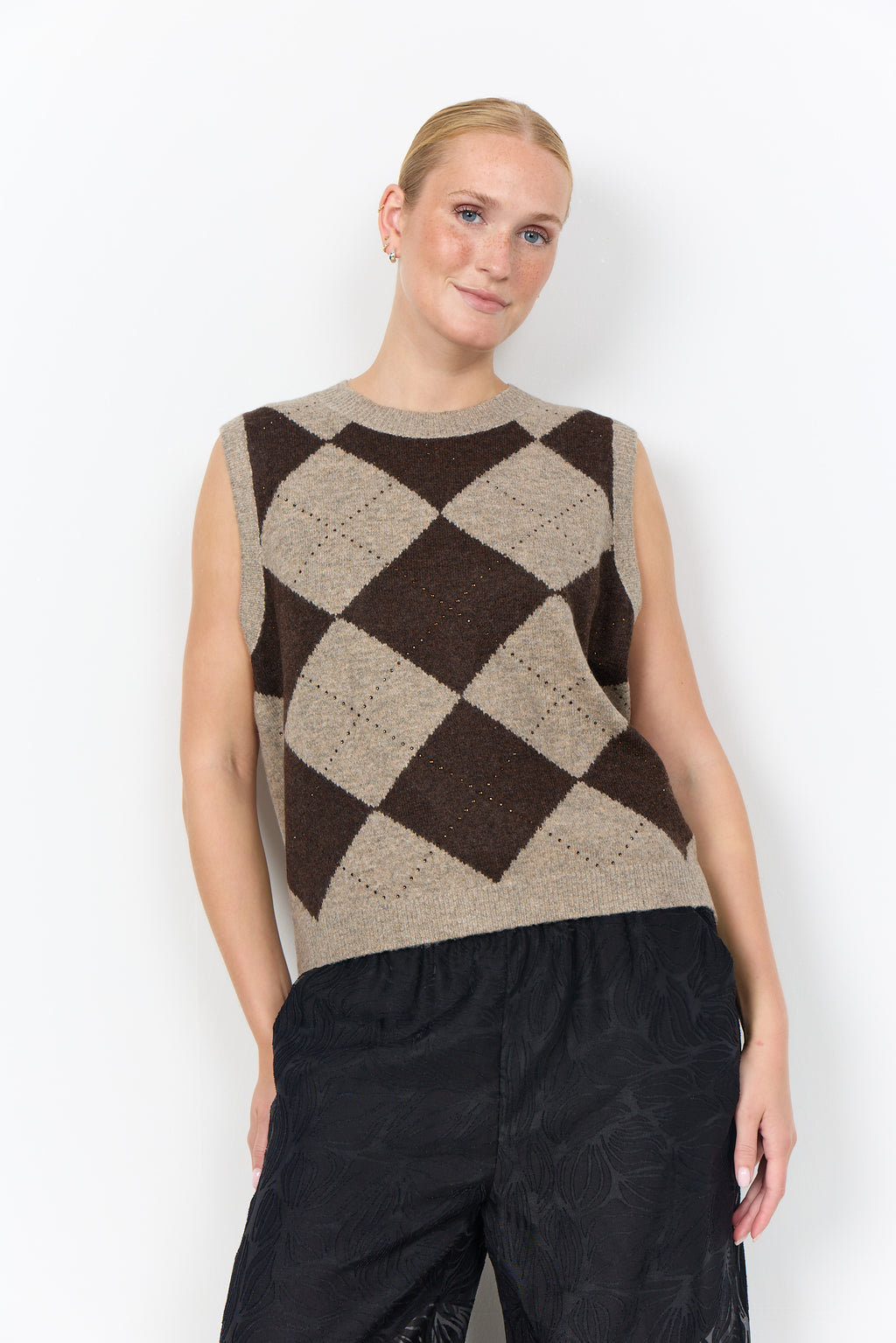 SoyaConcept Janti 1 Vest Mørk Blomme