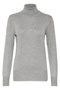 KAFFE Astrid Roll Neck Grå Melange