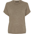 BTF CPH Cashmere Strik Kortærmet Taupe Brun Melange