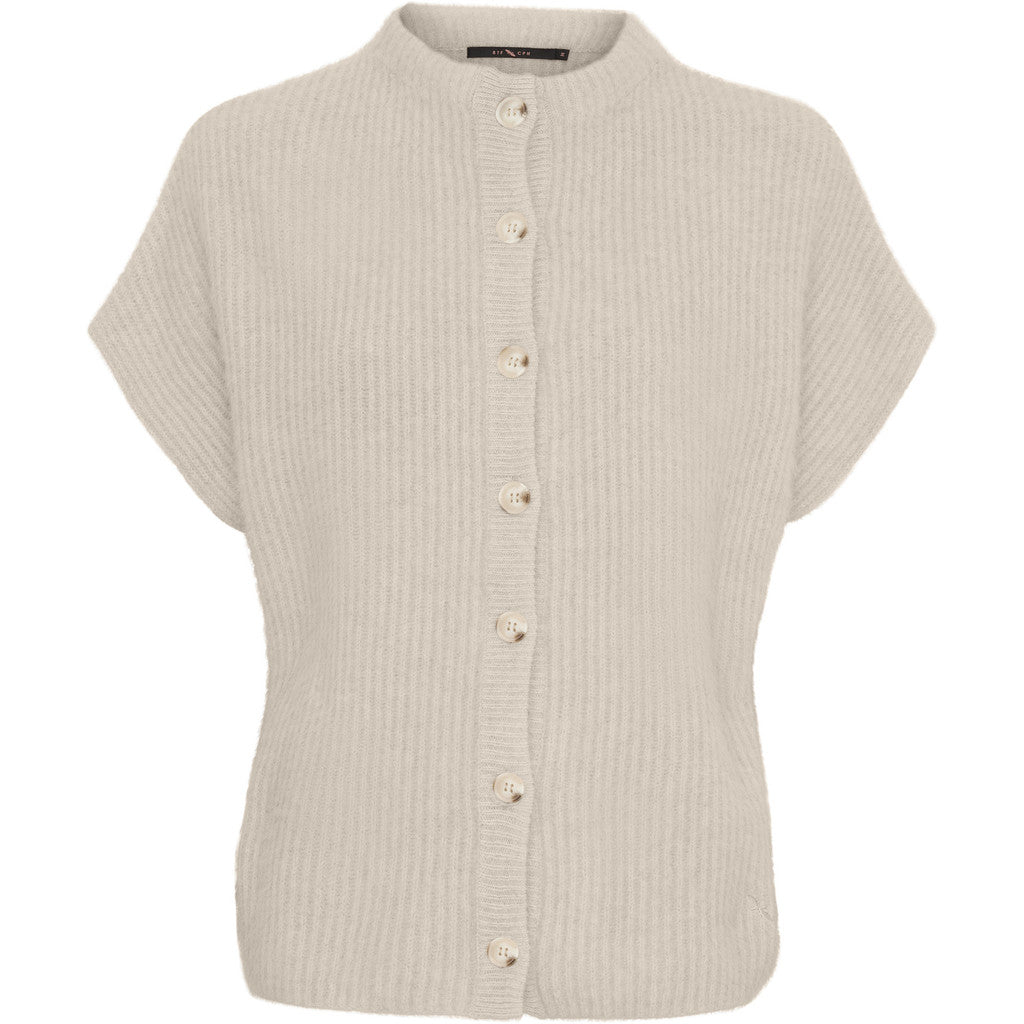 BTF CPH Eleanor Raccoon Cardigan Light Beige