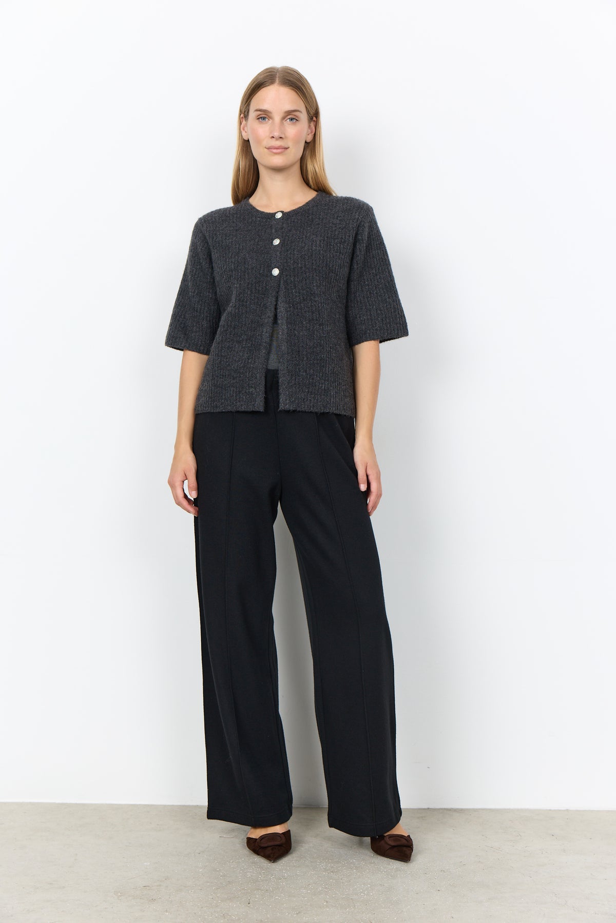 SoyaConcept Herla 5 Cardigan Phantom Grå