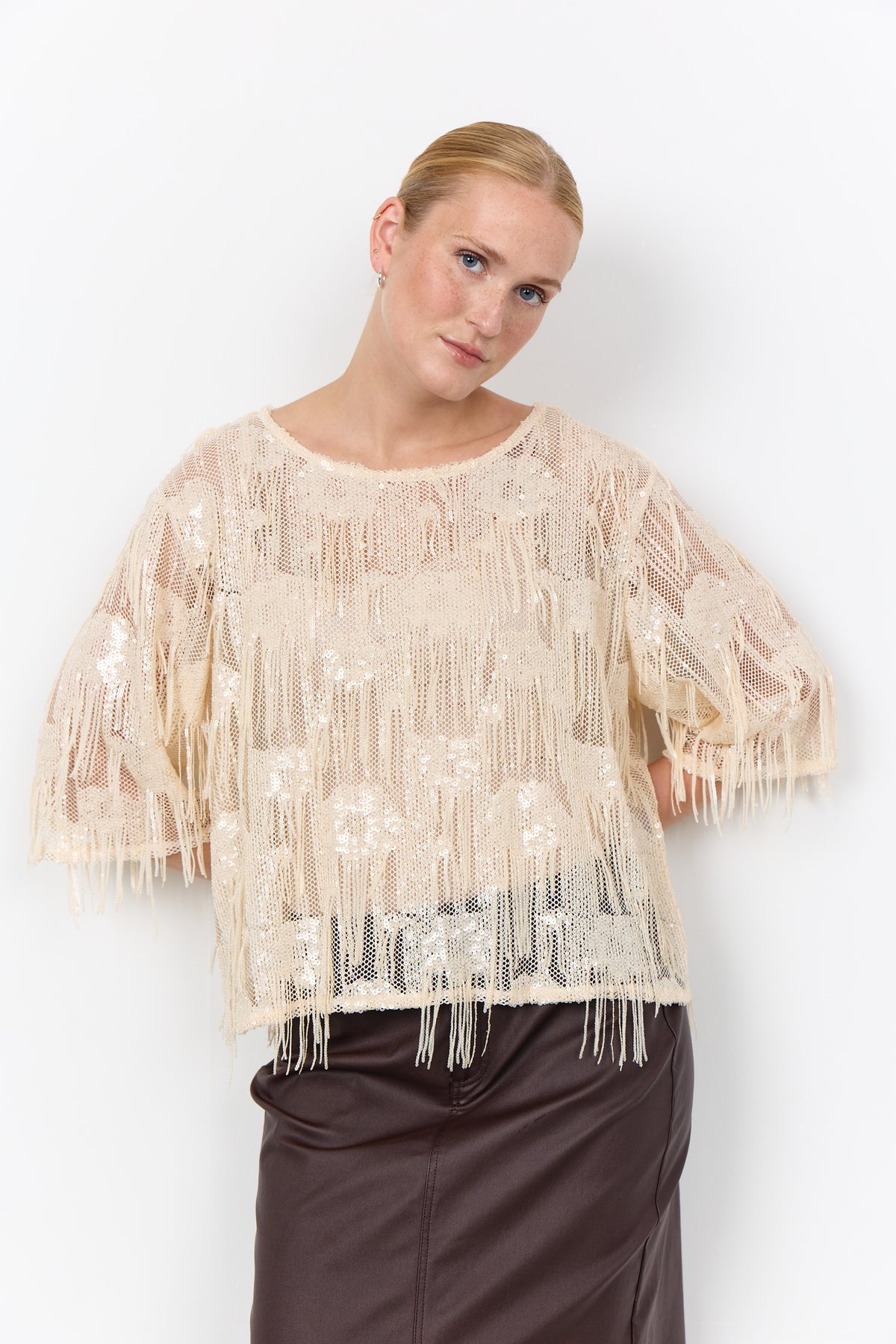 SoyaConcept Jenda 1 T-shirt Creme