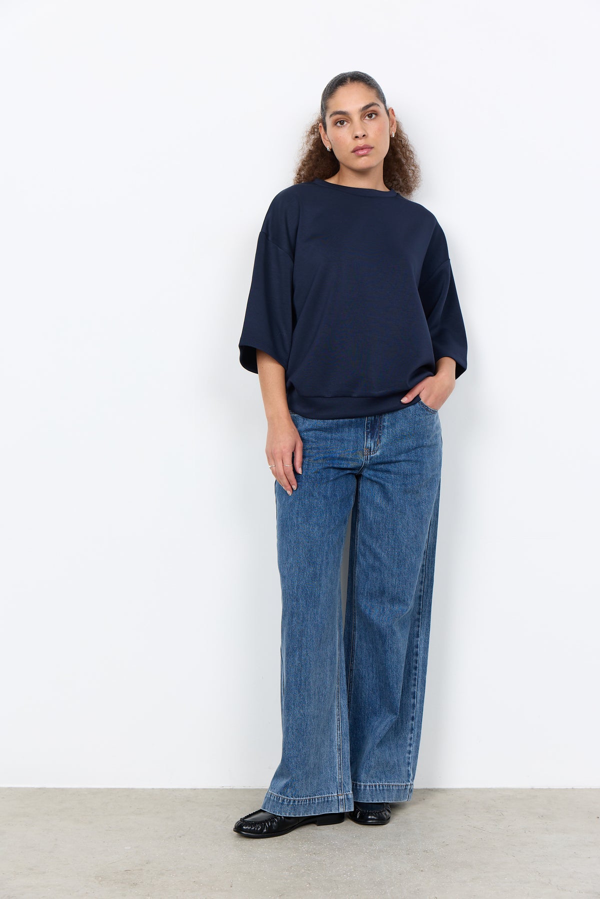 SoyaConcept Janny 8 T-shirt Navy Blå