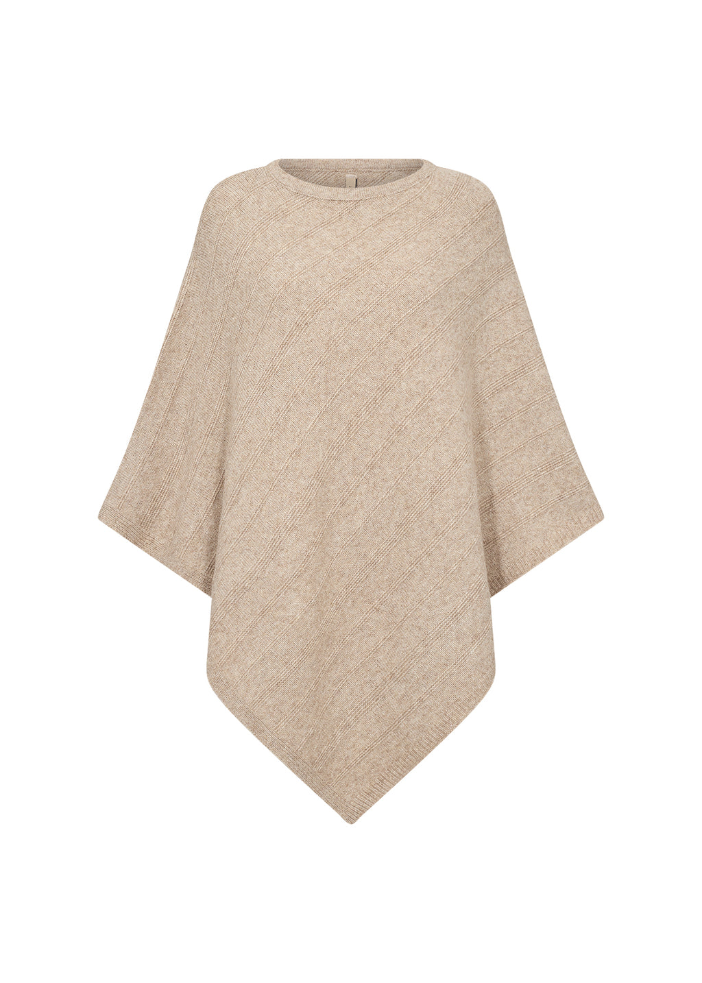SoyaConcept Ajna 1 Poncho Sand  Onesize