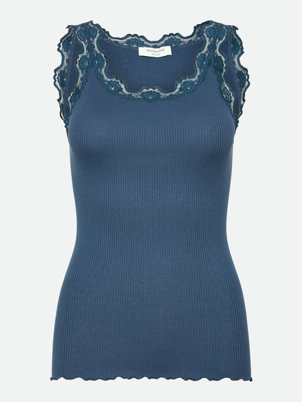 Rosemunde Babette Silke Top Dark Denim Blå