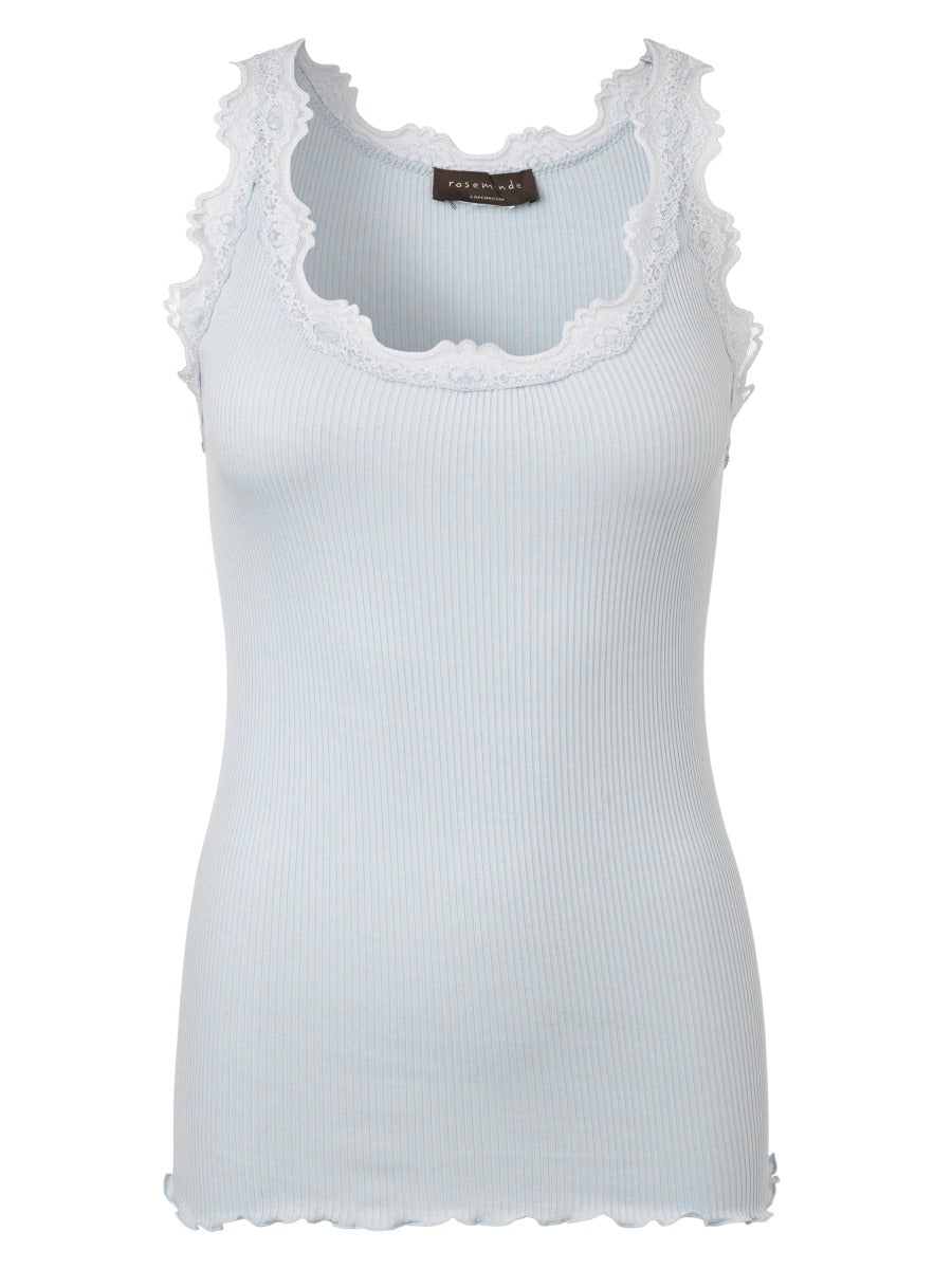 Rosemunde Copenhagen Silk Top Heather Sky