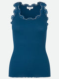 Rosemunde Copenhagen Silk Top Poseidon Blå
